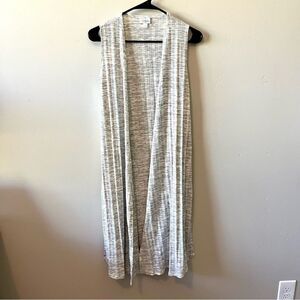 LULAROE Sleeveless Extra Long Cardigan Size XS